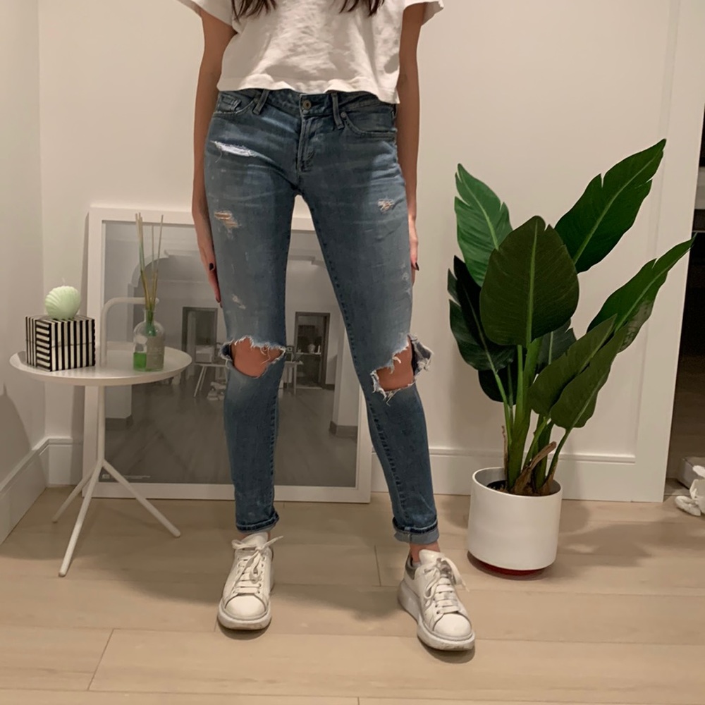 CITIZENS OF HUMANITY SKINNY RIPPED JEAN
